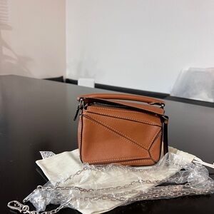 Loewe Tan Mini Leather Bag
